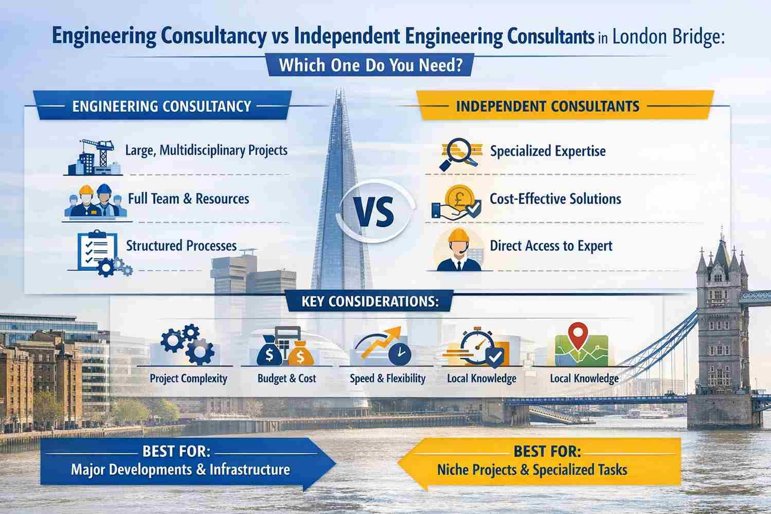 independent engineering consultants London Bridge